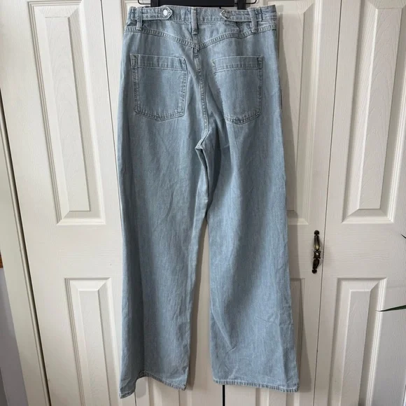 Free People We The Free Luca Super Slouch Wide Leg Trouser Jeans Women’s Size 27 - Picture 9 of 11